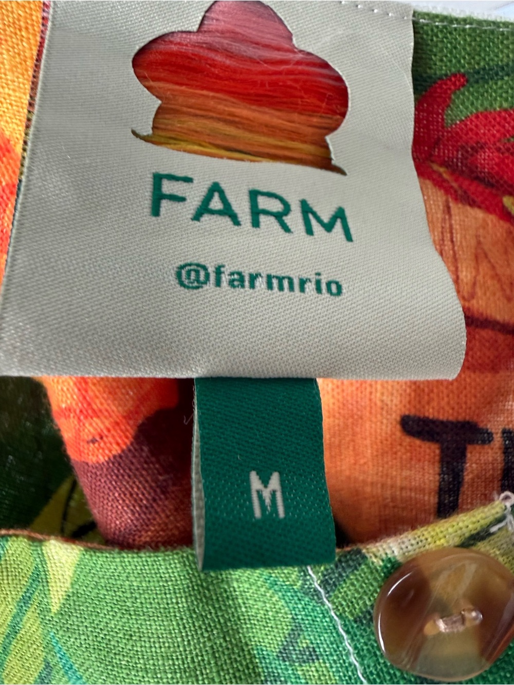 FARM RIO Tropical Fair Linen Mini Dress - Picture 7 of 9